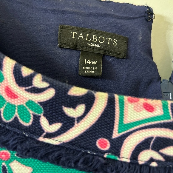 Talbots Multicolor Patterned Mini Dress - Picture 6 of 6